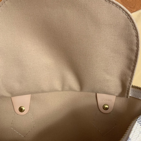 Louis Vuitton Speed 30 Damier Azur in Beige - Picture 9 of 9